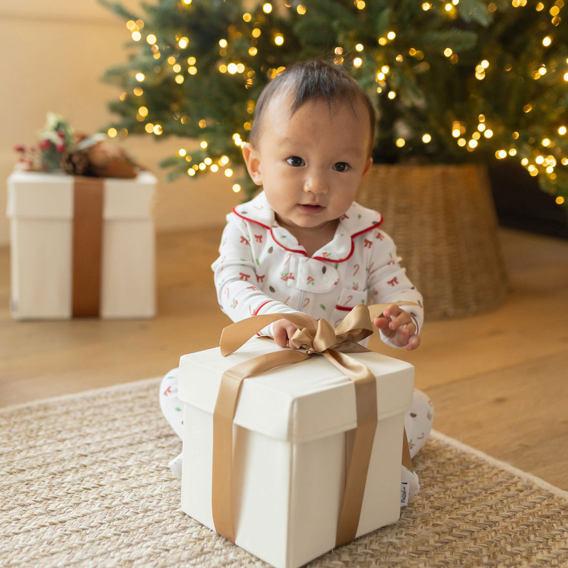 Deluxe Bundle - Holly Print, Blue Bear
