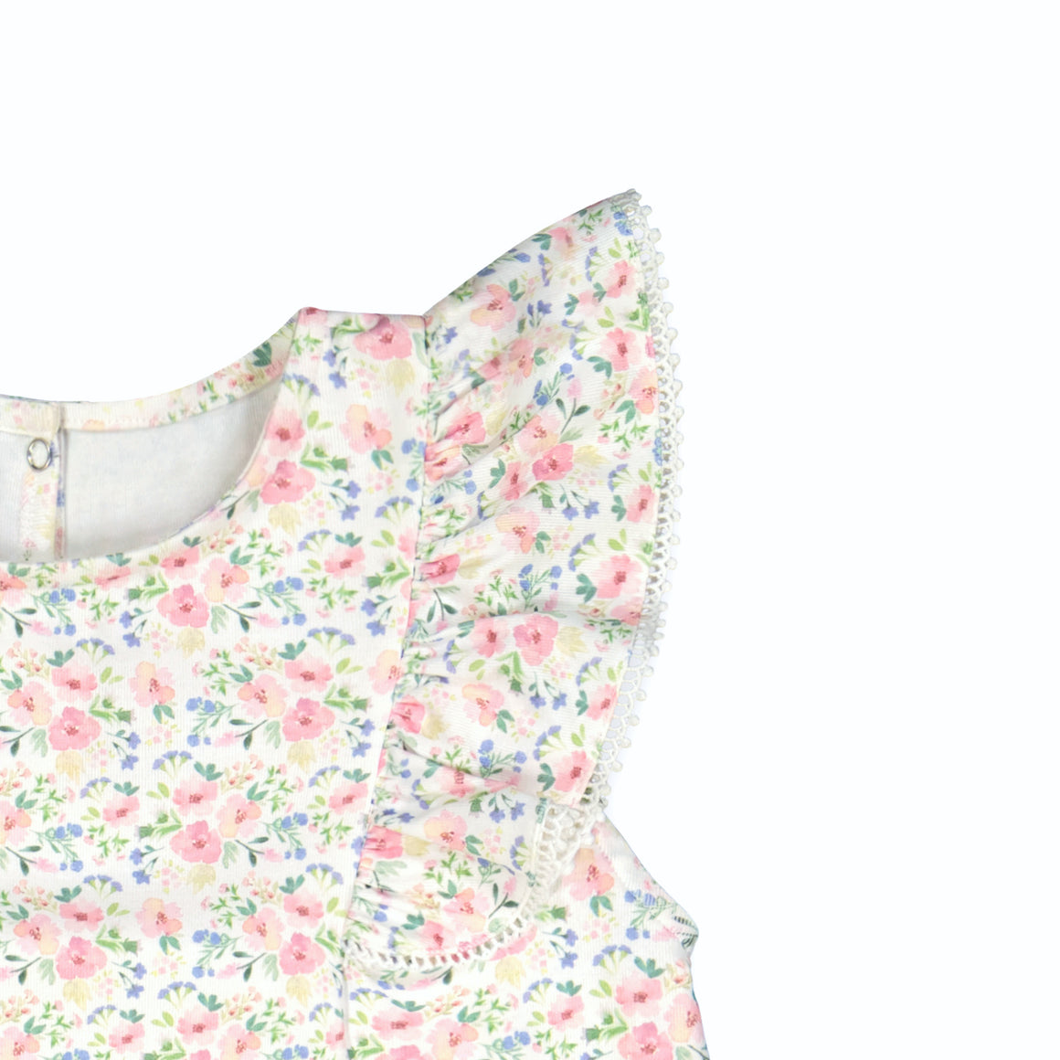 Flutter Sleeve Dress - Watercolor Floral