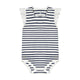 Organic Eyelet Sleeve Bodysuit - Breton Stripe