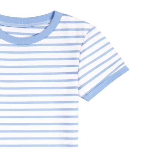 Organic Bodysuit - French Blue Stripe