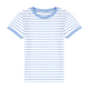 Short Sleeve Ringer Tee - French Blue Stripe